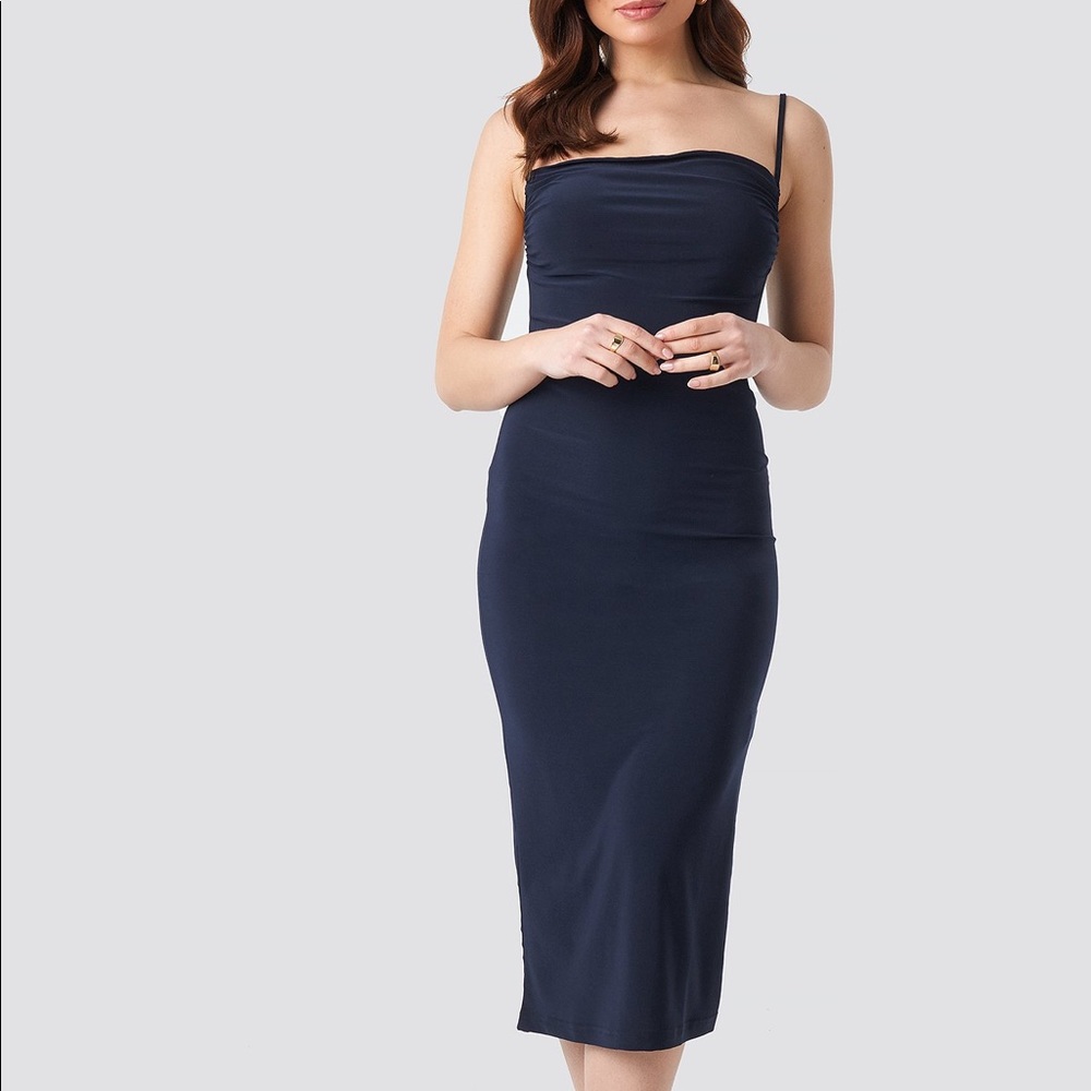 Na-kd Milla Thin Strap Midi Dress